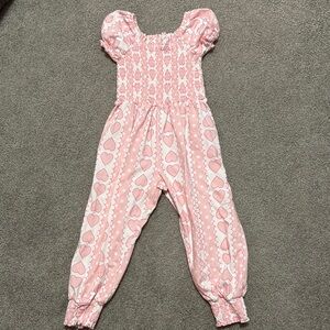 SweetHoney Pink Heart Kids Romper